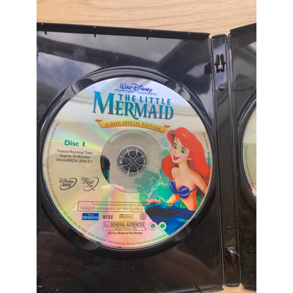 Disney Little Mermid Platinum Edition 2 Disc DVD - Picture 2 of 4